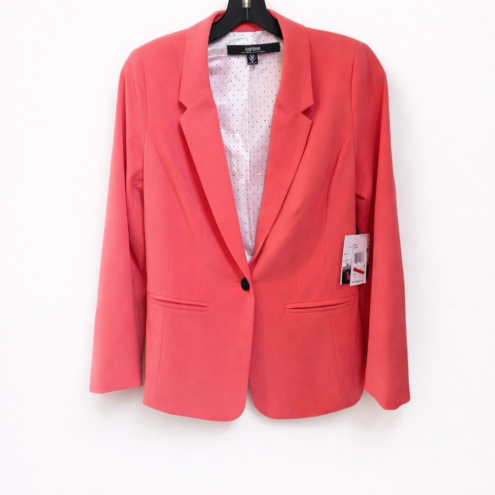 Kensie Coral Blazer with Polka Dot Lining,
NWT Size Small